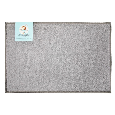 Monarch Brands Sloppy Chef Area Rug - 26in x 45in, Silver PNP-JKT-26X45-SL